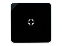 Armoire à pharmacie MultiBox - 32 x 32 x 7 cm - 4 étagères - noir