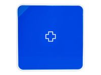 Armoire à pharmacie MultiBox - 32 x 32 x 7 cm - 4 étagères - bleu