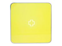 Armoire à pharmacie MultiBox - 32 x 32 x 7 cm - 4 étagères - jaune
