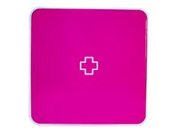 Armoire à pharmacie MultiBox - 32 x 32 x 7 cm - 4 étagères - rose