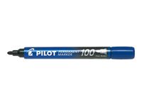 Pilot 100 - Marcador permanente - punta ogival - azul