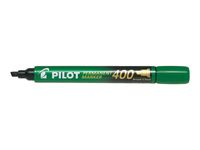 Pilot 400 - Marqueur permanent - pointe biseau large - vert