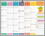 Calendrier bancaire année civile BOUCHUT "Tendance Mini" 21 x 26,5 cm Pefc 70 %