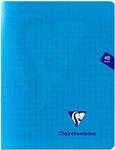 Clairefontaine Mimesys - Cahier polypro 17 x 22 cm - 48 pages - grands carreaux (Seyes) - disponible dans différentes couleurs