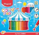 Maped Color'Peps Jumbo - 24 Crayons de couleur