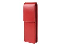 Oberthur Birmingham - Etui double pour stylos - rouge