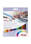 Pentel Arts - Boite de 24 crayons de couleurs aquarellables CB9-24U