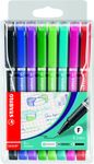 STABILO SENSOR F - 8 feutre d'écriture - pointe fine - couleurs assorties