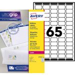 Avery - 1625 Mini Étiquettes adresse blanches - 38,1 x 21,2 mm - Impression laser - réf L7651-25
