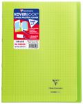 Clairefontaine Koverbook - Cahier polypro 24 x 32 cm - 96 pages - grands carreaux (Seyes) - vert