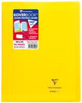 Clairefontaine Koverbook - Cahier polypro 24 x 32 cm - 96 pages - grands carreaux (Seyes) - jaune