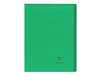 Clairefontaine Koverbook - Cahier polypro A4 (21x29,7 cm) - 96 pages - grands carreaux (Seyes) - vert