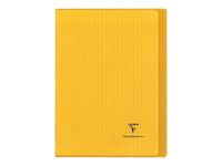 Clairefontaine Koverbook - Cahier polypro A4 (21x29,7 cm) - 96 pages - grands carreaux (Seyes) - jaune