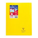 Clairefontaine Koverbook - Cahier polypro 24 x 32 cm - 96 pages - grands carreaux (Seyes) - jaune