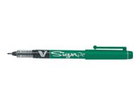 Pilot V Sign Pen - Pack de 12 feutres fins - vert
