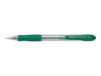 Pilot Super Grip - 12 Stylos à bille - vert - 1 mm - rétractable