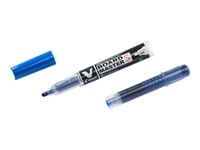 Pilot V BOARD MASTER S - Pack de 10 marqueurs effaçables - pointe extra fine - bleu