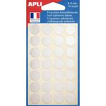 Apli Agipa - 112 Pastilles adhésives - argent - diamètre 15 mm - réf 100603