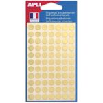 Apli Agipa - 308 Pastilles adhésives - or - diamètre 8 mm - réf 100600