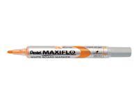 Pentel MAXIFLO - Pack de 12 marqueurs effaçables - pointe ogive - orange