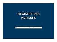 ELVE - Registre des visiteurs - A4 - 96 pages