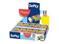 Maped - Pack de 20 gommes fourreau Softy
