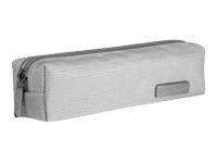 Bombata - Trousse nylon imitation croco - gris argenté