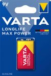 VARTA Longlife Max Power - 1 pile alcaline - 6LR61 9V