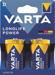 VARTA Longlife Power - 2 piles alcalines - D LR20