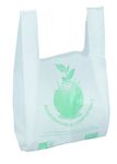 Logistipack - 100 Sacs bretelles biodégradables et compostables - 45 x 26 + 12 cm