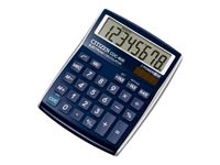 Calculatrice de bureau Citizen CDC-80 - 8 chiffres - alimentation batterie et solaire - bleu