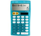 Calculatrice de bureau Citizen FC-100N - 10 chiffres - alimentation batterie et solaire - bleu