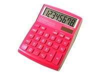 Calculatrice de bureau Citizen CDC-80 - 8 chiffres - alimentation batterie et solaire - rose