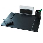 Parure de bureau 4 pièces - noir