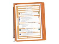 Durable Vario - Support mural métallique avec 5 pochettes A4 - orange