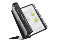 Durable Vario - Pupitre de table (lutrin) avec 10 pochettes A4 - noir