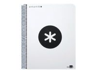 Antartik - Cahier à spirale A4 (21x29,7 cm) - 240 pages - petits carreaux (5x5 mm) - blanc