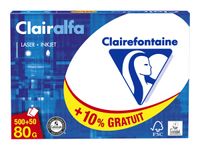 Clairefontaine CLAIRALFA - Ramette de 500 feuilles + 50 feuilles offertes