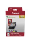 Canon CLI-581 - pack de 4 - noir, jaune, cyan, magenta - cartouche d'encre originale + kit papiers