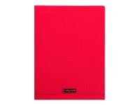 Calligraphe 8000 - Cahier polypro A4 (21x29,7 cm) - 96 pages - petits carreaux (5x5 mm) - rouge