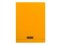 Calligraphe 8000 - Cahier polypro A4 (21x29,7 cm) - 96 pages - petits carreaux (5x5 mm) - orange