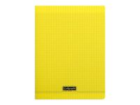 Calligraphe 8000 - Cahier polypro 24 x 32 cm - 96 pages - petits carreaux (5x5 mm) - jaune