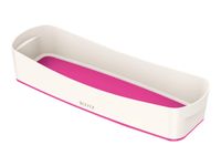 Leitz MyBox - Boîte de rangement format long - blanc/rose