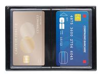 Oxford - Etui 10 cartes PVC 30/100e noir opaque