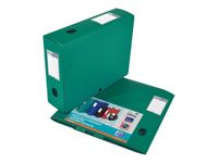 Oxford Memphis - Boîte de classement plastique - dos 80 mm - vert