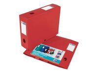 Oxford Memphis - Boîte de classement plastique - dos 80 mm - rouge