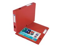 Oxford Memphis - Boîte de classement plastique - dos 40 mm - rouge