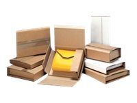 Etui postal spécial classeur à fermeture adhésive 32 cm x 29 cm - kraft - 0 à 80 mm -  Logisitpack