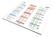 Quo Vadis - Calendrier origami - 2026-2027 - Français - Classic - 12 mois de septembre à août - 36x18 cm - Papier Clairefontaine blanc - Fabrication française