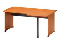 Bureau compact à droite JAZZ+ - 160 cm - Pieds panneaux - Aulne